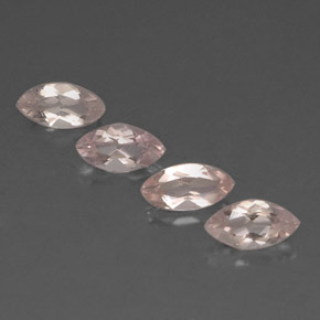 2.11캐럿 천연 라이트 핑크 모가나이트 보석, 마퀴즈, 7.8×4 mm, VVS