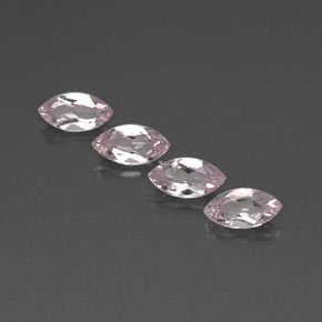 2.06캐럿 천연 라이트 핑크 모가나이트 보석, 마퀴즈, 7.8×4 mm, VVS