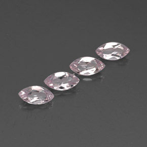 2.06캐럿 천연 라이트 핑크 모가나이트 보석, 마퀴즈, 7.8×4 mm, VVS