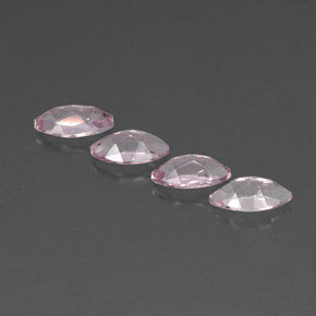 캐럿 천연 라이트 핑크 모가나이트 보석, 마퀴즈, 7.7×4.1 mm, VVS