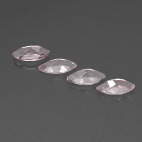 캐럿 천연 라이트 핑크 모가나이트 보석, 마퀴즈, 8.1×4.1 mm, VVS