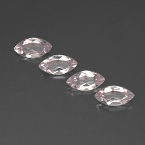 캐럿 천연 라이트 핑크 모가나이트 보석, 마퀴즈, 8×4.1 mm, VVS