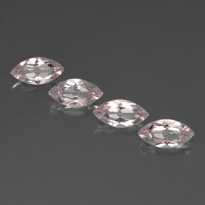 캐럿 천연 라이트 핑크 모가나이트 보석, 마퀴즈, 8×4.1 mm, VVS