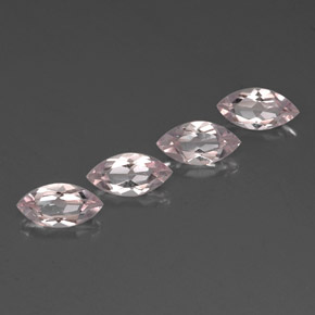 캐럿 천연 라이트 핑크 모가나이트 보석, 마퀴즈, 8×4.1 mm, VVS