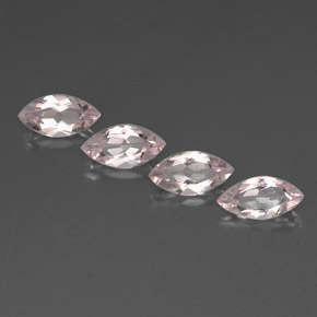 캐럿 천연 라이트 핑크 모가나이트 보석, 마퀴즈, 8.1×4.1 mm, VVS