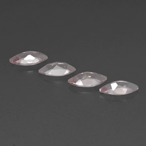 캐럿 천연 라이트 핑크 모가나이트 보석, 마퀴즈, 8×4 mm, VVS