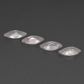 캐럿 천연 라이트 핑크 모가나이트 보석, 마퀴즈, 8.1×4.1 mm, VVS