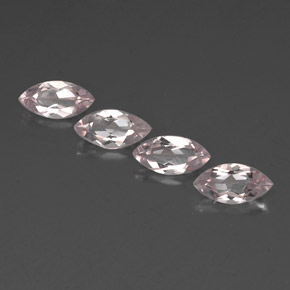 캐럿 천연 라이트 핑크 모가나이트 보석, 마퀴즈, 8×4 mm, VVS