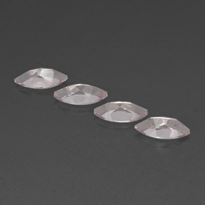 캐럿 천연 라이트 핑크 모가나이트 보석, 마퀴즈, 8×4 mm, VVS