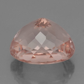 5.55캐럿 천연 살몬 모가나이트, 타원형 컷, 11.5×10 mm, VVS-VS