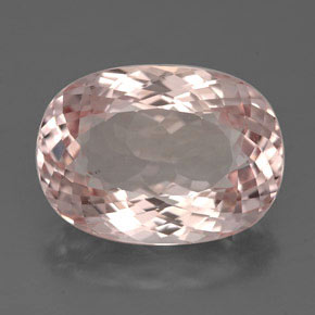 4.46캐럿 천연 살몬 모가나이트, 타원형 컷, 12.5×9.1 mm, IF