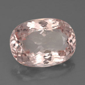 4.46캐럿 천연 살몬 모가나이트, 타원형 컷, 12.5×9.1 mm, IF