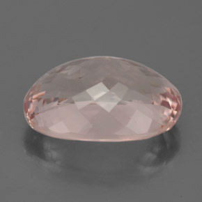 4.46캐럿 천연 살몬 모가나이트, 타원형 컷, 12.5×9.1 mm, IF