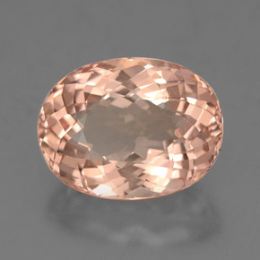 4.64캐럿 천연 살몬 모가나이트, 타원형 컷, 12.1×9.2 mm, VVS-VS