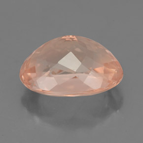 4.64캐럿 천연 살몬 모가나이트, 타원형 컷, 12.1×9.2 mm, VVS-VS