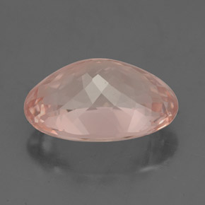 4.49캐럿 천연 살몬 모가나이트, 타원형 컷, 12.8×9.2 mm, VS