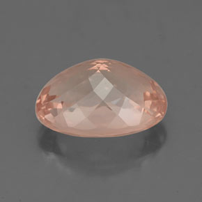 3.37캐럿 천연 살몬 모가나이트, 타원형 컷, 11×8.1 mm, VVS