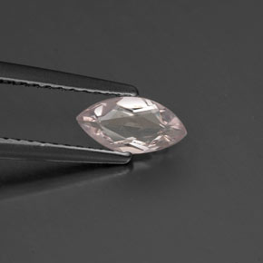 0.35캐럿 천연 라이트 핑크 모가나이트, 마퀴즈, 7.7×3.9 mm, VS