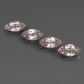 2.03캐럿 천연 라이트 핑크 모가나이트 보석, 마퀴즈, 8×4.1 mm, VS