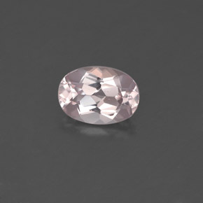 0.73캐럿 천연 라이트 핑크 모가나이트, 타원형 컷, 7.1×5 mm, VVS-VS