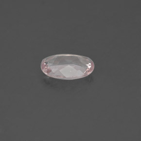 0.68캐럿 천연 라이트 핑크 모가나이트, 타원형 컷, 7.2×5.2 mm, VVS-VS
