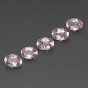 캐럿 천연 라이트 핑크 모르가나이트 보석, 타원형 컷, VVS-VS