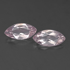 캐럿 천연 라이트 핑크 모가나이트 보석, 마퀴즈, 7.9×4 mm, VS
