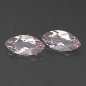 캐럿 천연 라이트 핑크 모가나이트 보석, 마퀴즈, 7.9×4 mm, VS