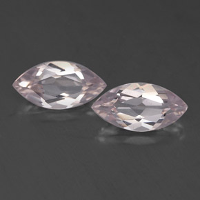 캐럿 천연 라이트 핑크 모가나이트 보석, 마퀴즈, 8×4.1 mm, VVS