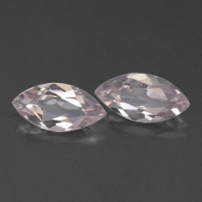 캐럿 천연 라이트 핑크 모가나이트 보석, 마퀴즈, 8×4.1 mm, VVS