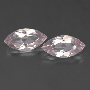 캐럿 천연 라이트 핑크 모가나이트 보석, 마퀴즈, 8.1×4.1 mm, VVS