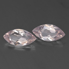 캐럿 천연 라이트 핑크 모가나이트 보석, 마퀴즈, 8.1×4.1 mm, VVS