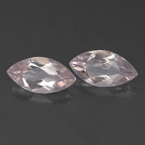 캐럿 천연 라이트 핑크 모가나이트 보석, 마퀴즈, 8×4.1 mm, VS
