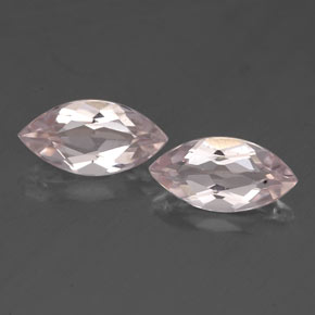 캐럿 천연 라이트 핑크 모가나이트 보석, 마퀴즈, 8.1×4 mm, VVS-VS