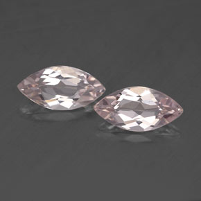 캐럿 천연 라이트 핑크 모가나이트 보석, 마퀴즈, 8×4 mm, VS-SI