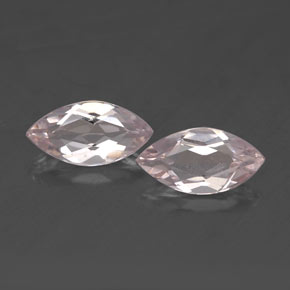 캐럿 천연 라이트 핑크 모가나이트 보석, 마퀴즈, 8×4.1 mm, VVS-VS