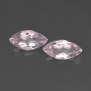 캐럿 천연 라이트 핑크 모가나이트 보석, 마퀴즈, 7.9×4.1 mm, VVS-VS