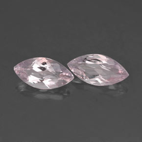 캐럿 천연 라이트 핑크 모가나이트 보석, 마퀴즈, 7.9×4.1 mm, VVS-VS