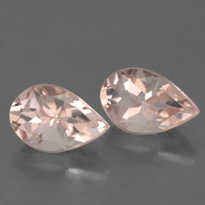 캐럿 천연 라이트 핑크 모가나이트 보석, 배 모양, 9×6 mm, VVS-VS
