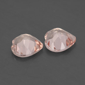 캐럿 천연 라이트 핑크 모가나이트 보석, 하트 모양, 8.1×8 mm, VS