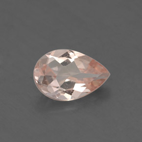 1.15캐럿 천연 라이트 핑크 모가나이트, 배 모양, 9×6 mm, VS-SI