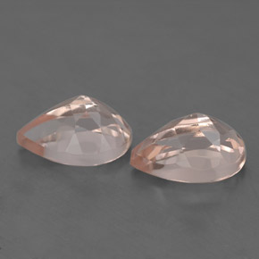 캐럿 천연 라이트 핑크 모가나이트 보석, 배 모양, 8.9×6 mm, VS