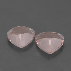 캐럿 천연 라이트 핑크 모가나이트 보석, 트릴리언, 8.1×7.8 mm, VS