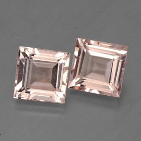 캐럿 천연 라이트 핑크 모가나이트 보석, 스퀘어, 7×7 mm, VS
