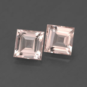 캐럿 천연 라이트 핑크 모가나이트 보석, 스퀘어, 6×6 mm, VS