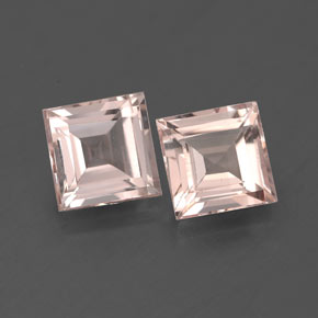 캐럿 천연 라이트 핑크 모가나이트 보석, 스퀘어, 6×6 mm, VS