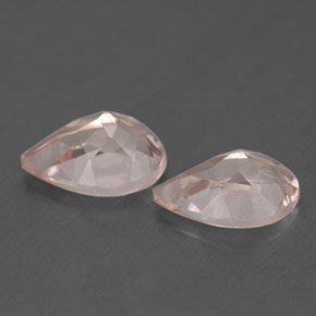 캐럿 천연 라이트 핑크 모가나이트 보석, 배 모양, 8.9×6 mm, VS