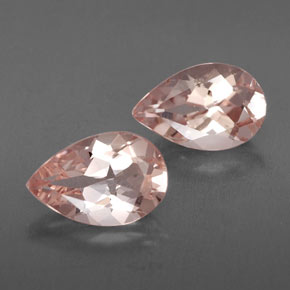 캐럿 천연 라이트 핑크 모가나이트 보석, 배 모양, 9×6 mm, VVS-VS