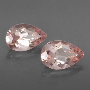 캐럿 천연 라이트 핑크 모가나이트 보석, 배 모양, 9×6 mm, VVS-VS