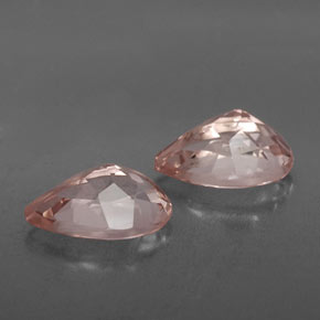 캐럿 천연 라이트 핑크 모가나이트 보석, 배 모양, 9×6 mm, VVS-VS